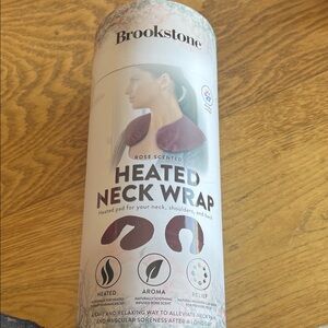Brookstone Rose Scented Heated Neck Wrap - Purple